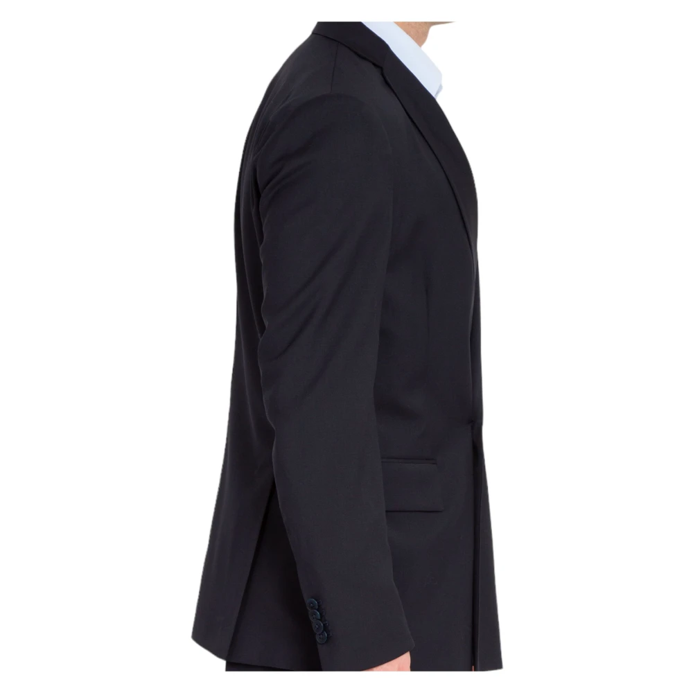 Costumein 1-knoops wollen blazer in 6999 Blue Heren