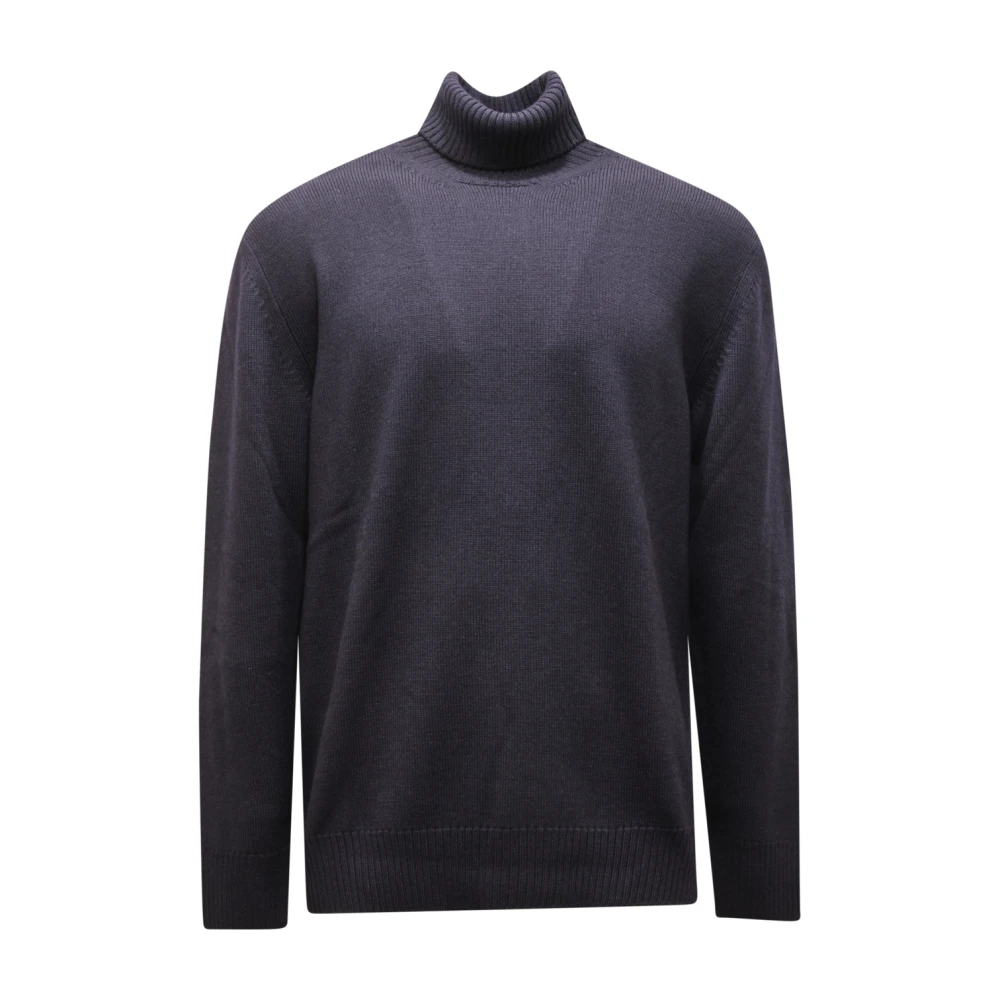 Altea Blue Dolcevita Wool Turtleneck - Male - Turtlenecks - 4XL - Knitwear
