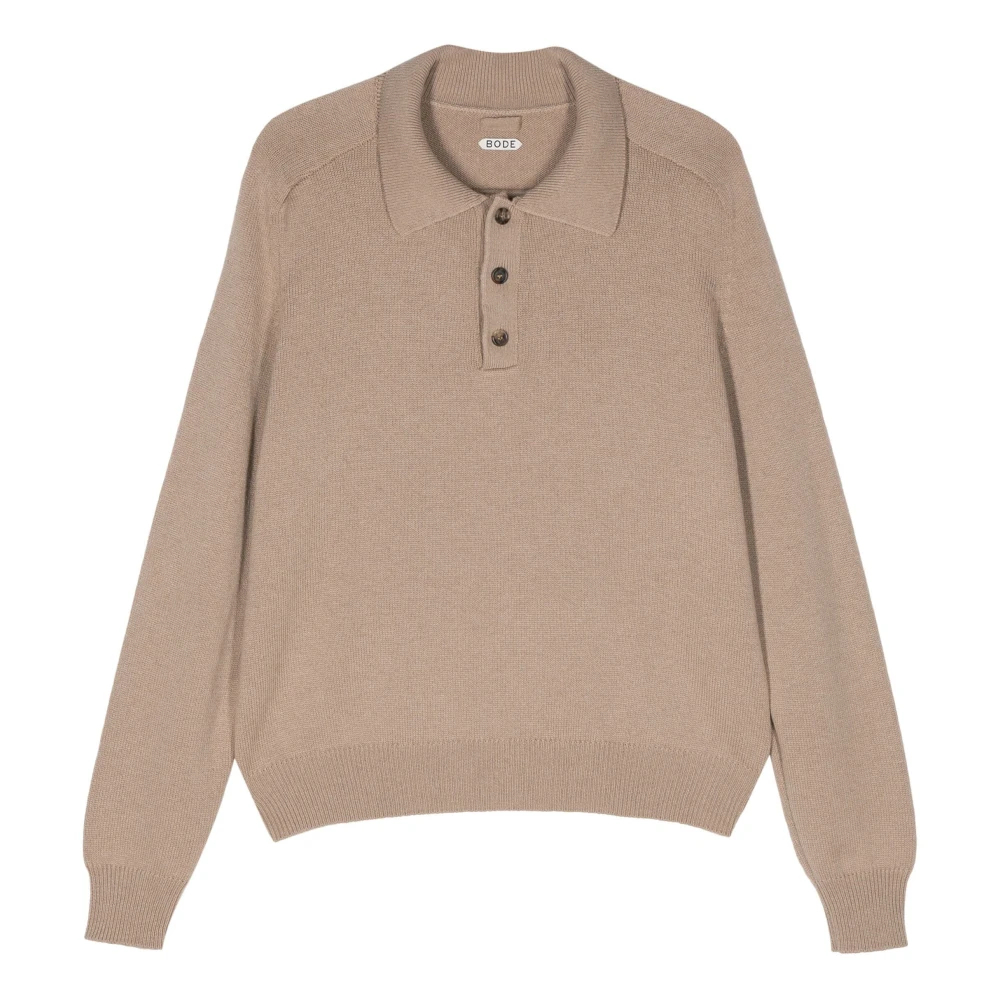 Bode Havremjöl Cashmere Polo Brown, Herr