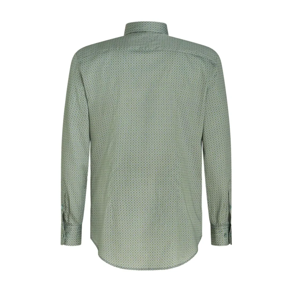 ETRO Overhemd met geometrische print Green Heren