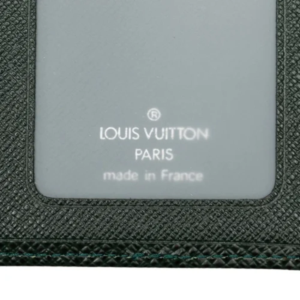 Louis Vuitton Vintage Pre-owned Leather wallets Green Heren