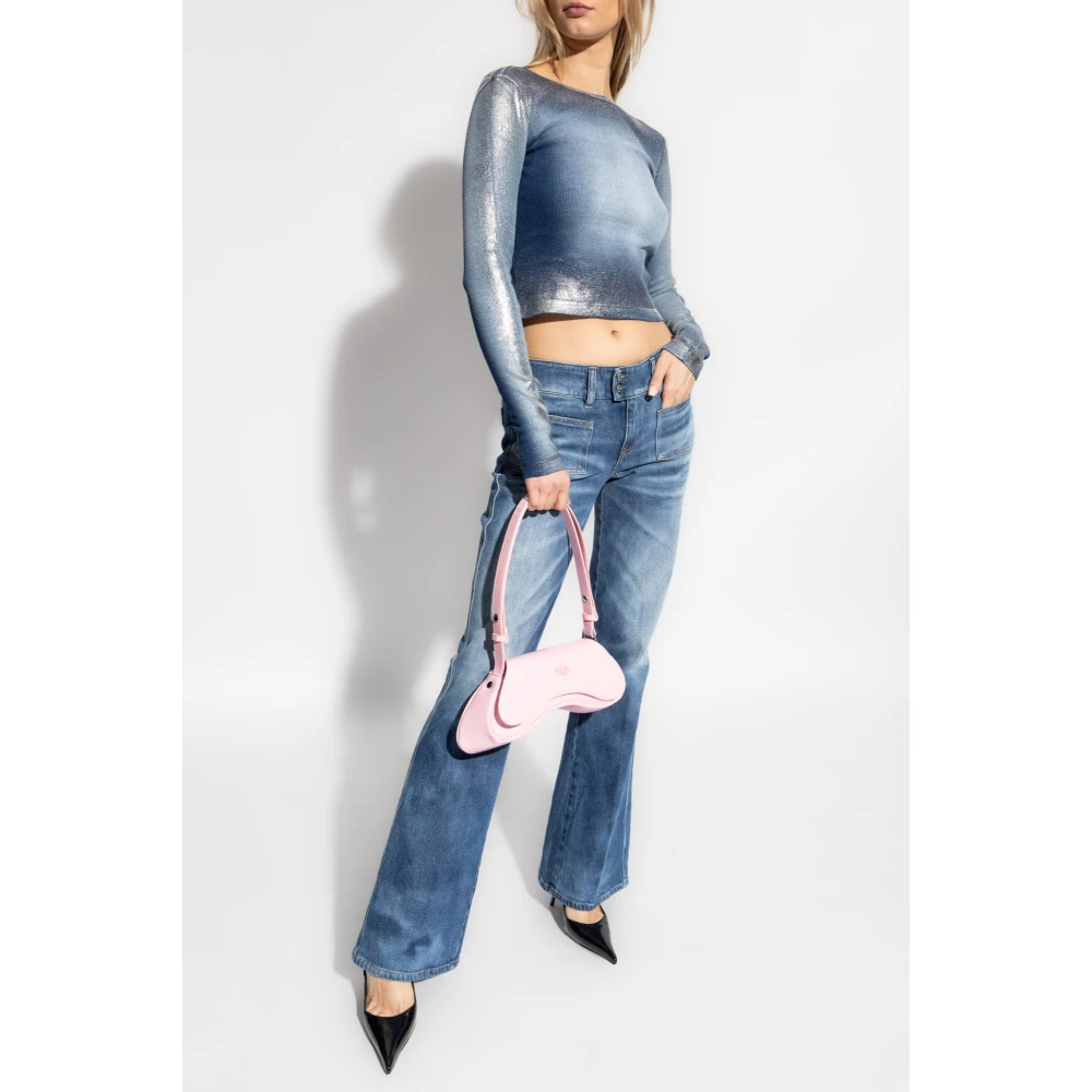 Diesel Top T-Banes-Nc-Q1 Blue Dames