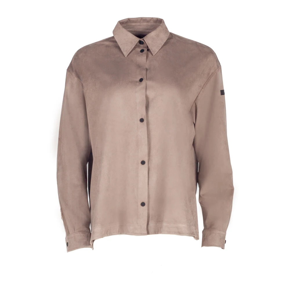 RRD Fleece Suede-effect Stretch Blouse Beige Dames