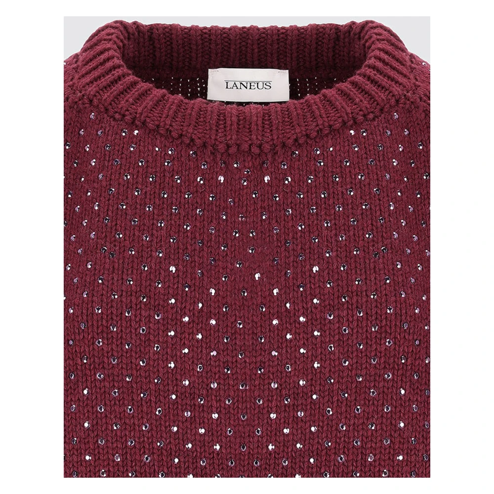 Laneus Maglia Girocollo Hotfix Red Dames