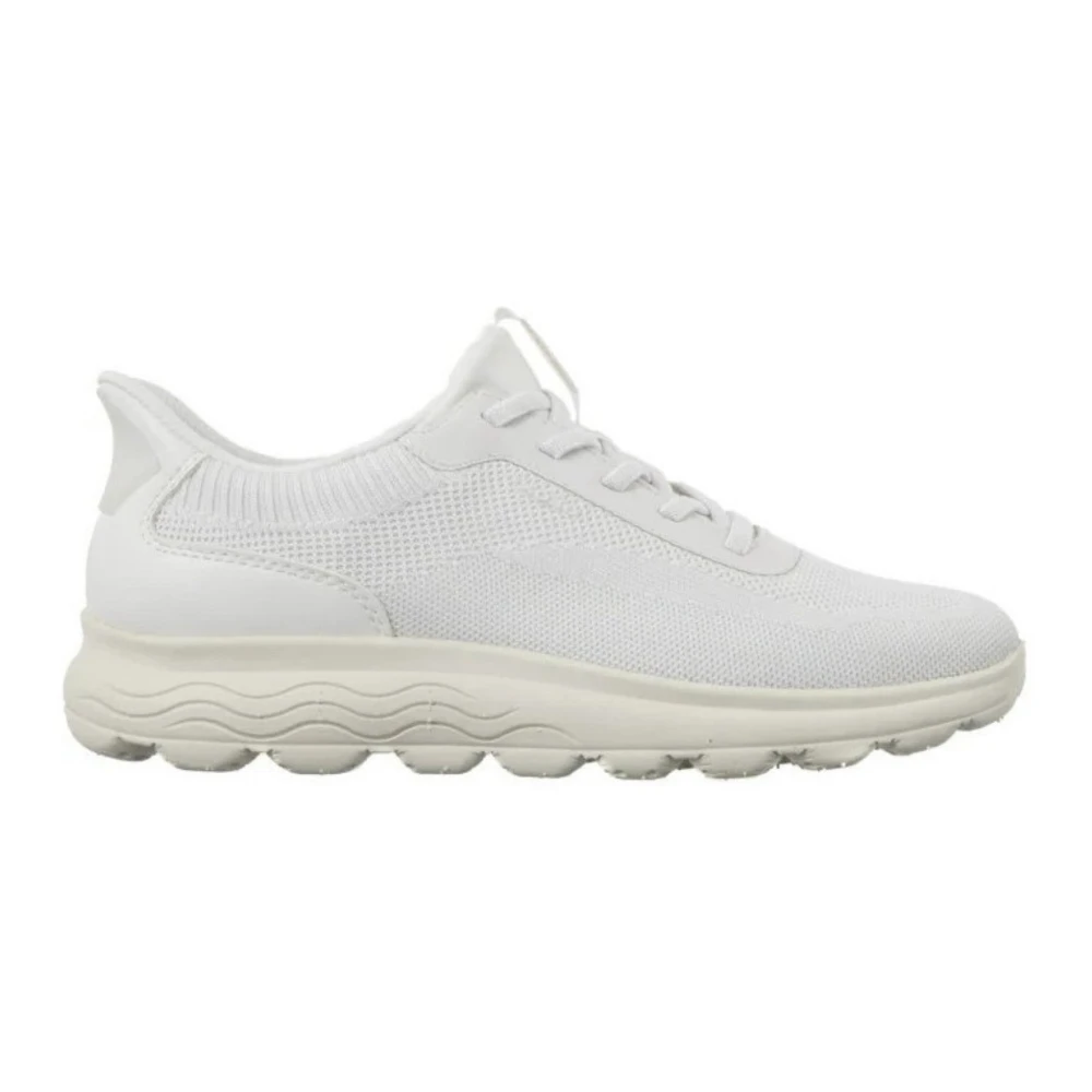 Geox , Sneakers, Female, White, 8 Uk, Spherica Plus Slip-In Trainers