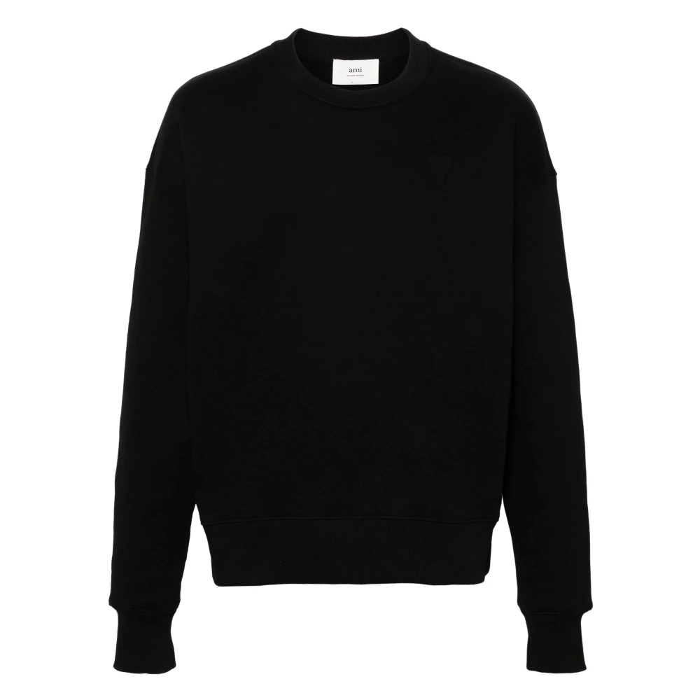 Ami Paris Damen Schwarz Sweatshirts & Hoodies, K, Sgröße: