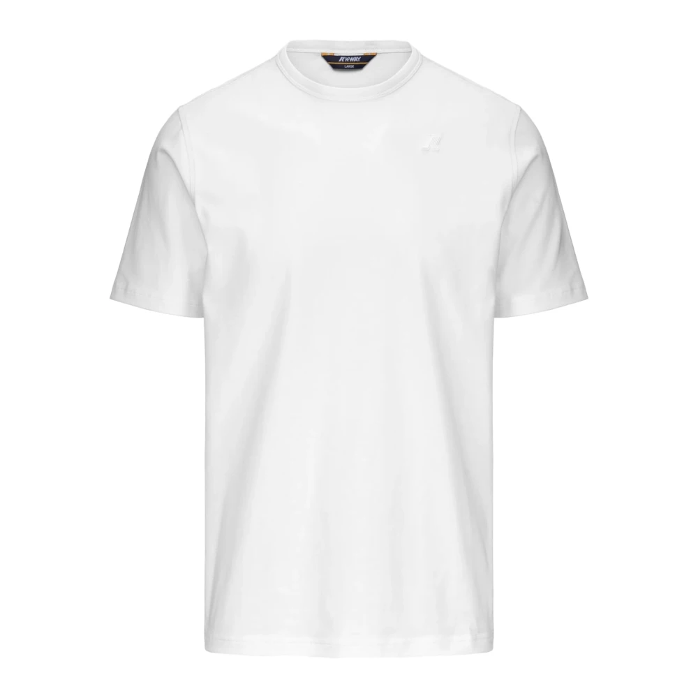 K-way Stretch Jersey Wit T-Shirt White Heren