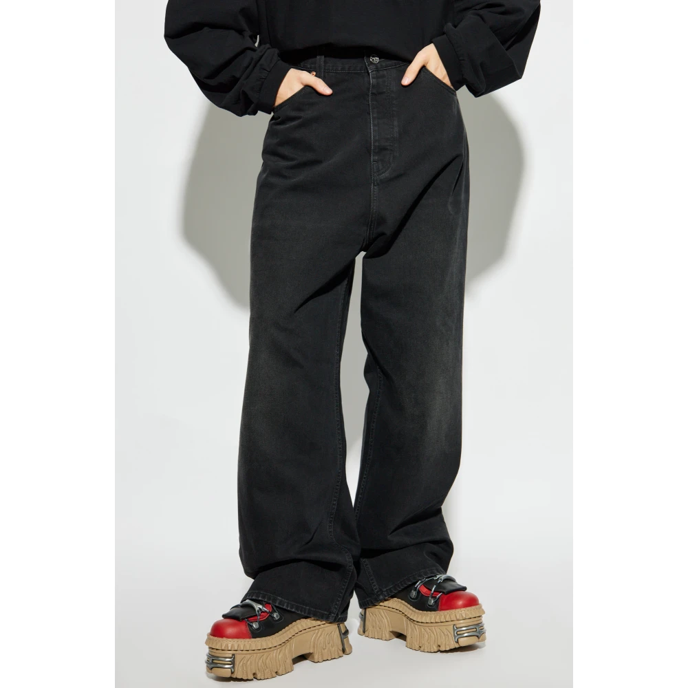 Vetements Jeans met logo Black Heren