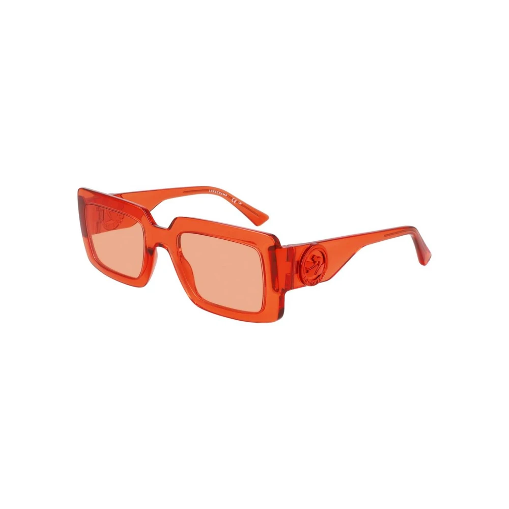 Longchamp Women's Orange Injected Frame Stylish Sunglasses