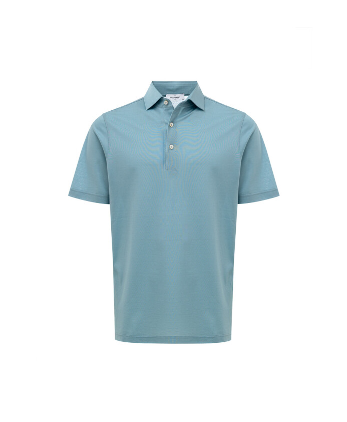 polo-bleu-en-coton-style-classique