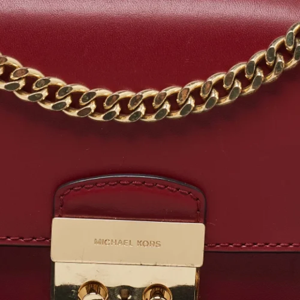 Michael Kors Pre-owned Leather shoulder-bags Red Dames