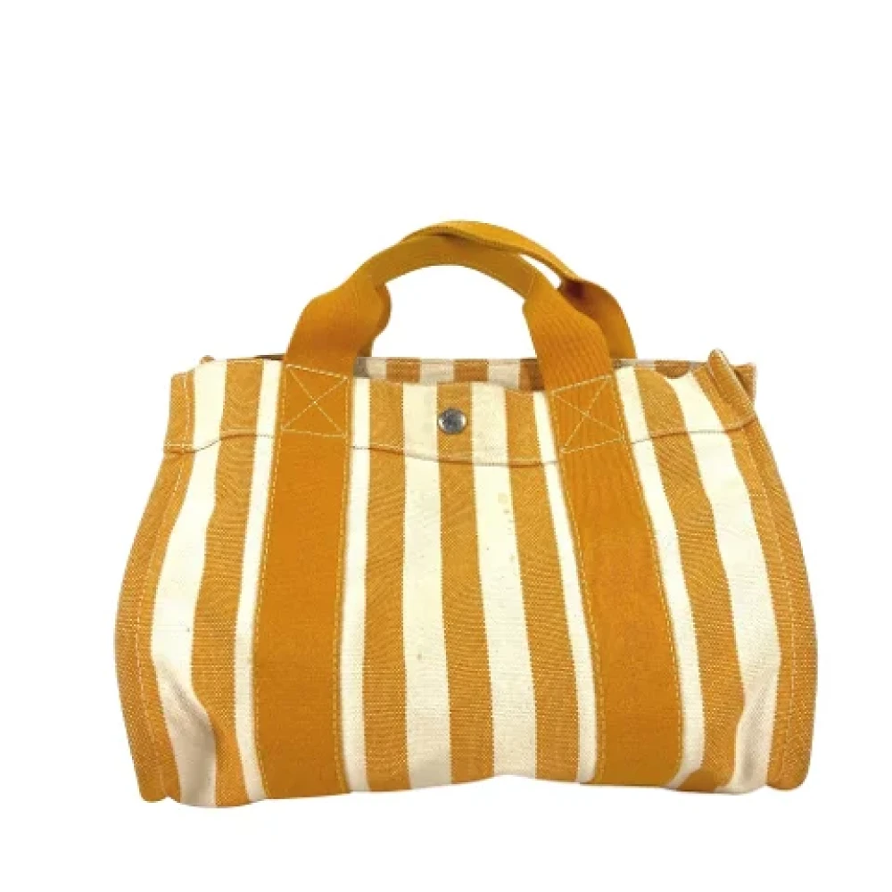 Hermès Vintage Pre-owned Canvas handbags Orange Dames