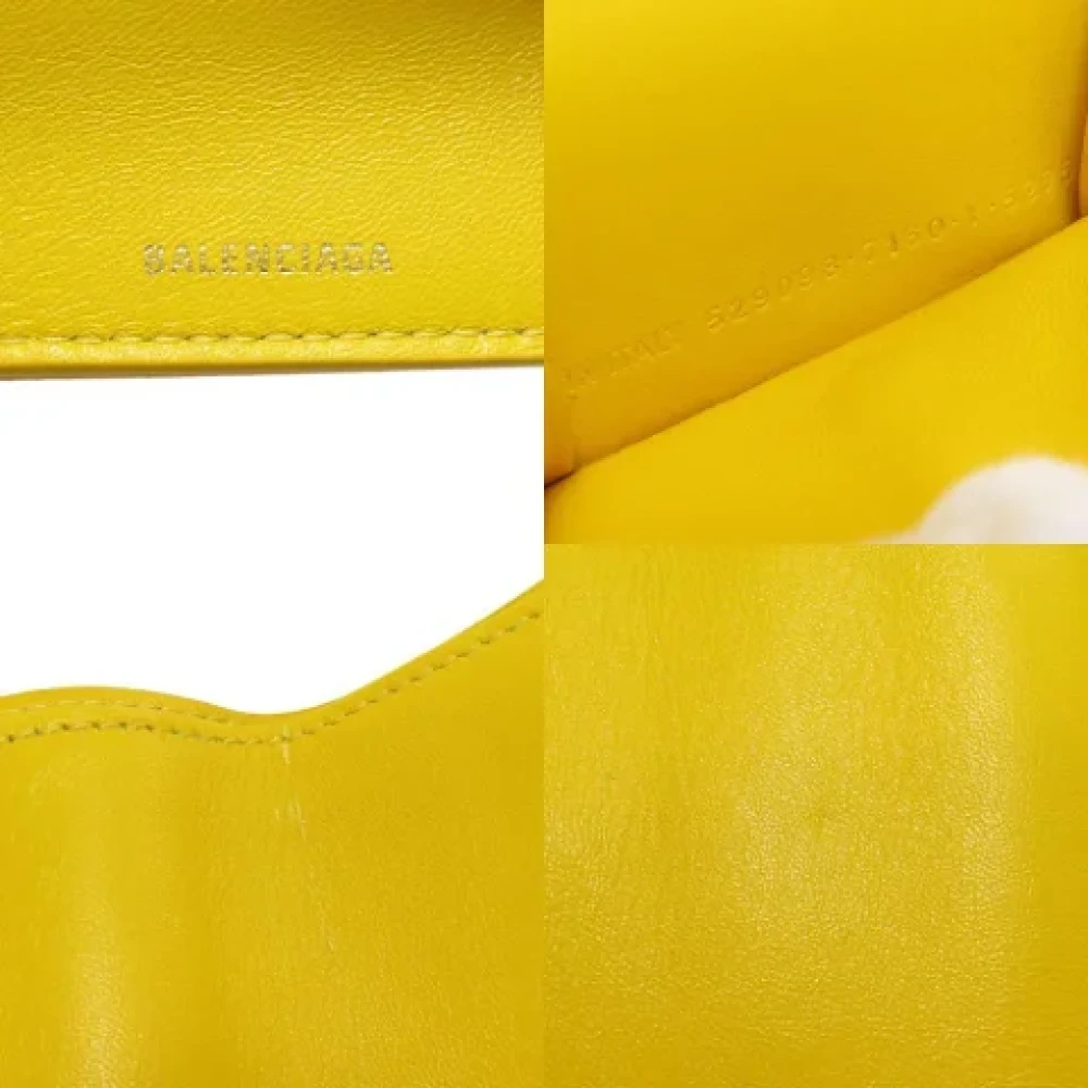 Balenciaga Vintage Pre-owned Leather wallets Yellow Dames