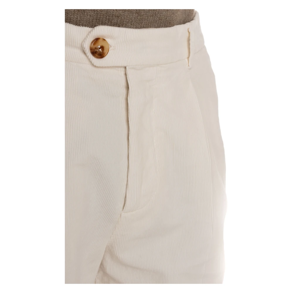 BRUNELLO CUCINELLI Crème Broek Elegante Stijl Beige Heren