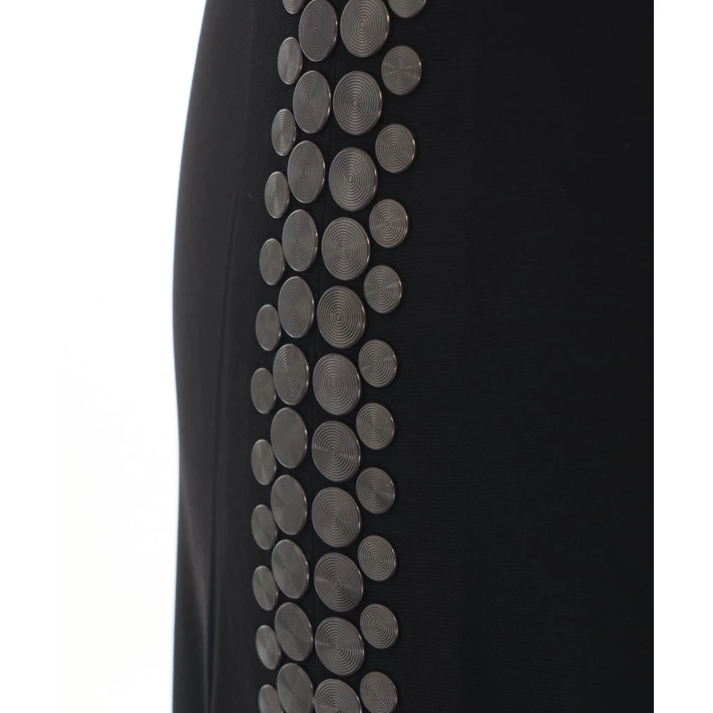 Norma Kamali Zwart Stud Detail Jumpsuit Black Dames