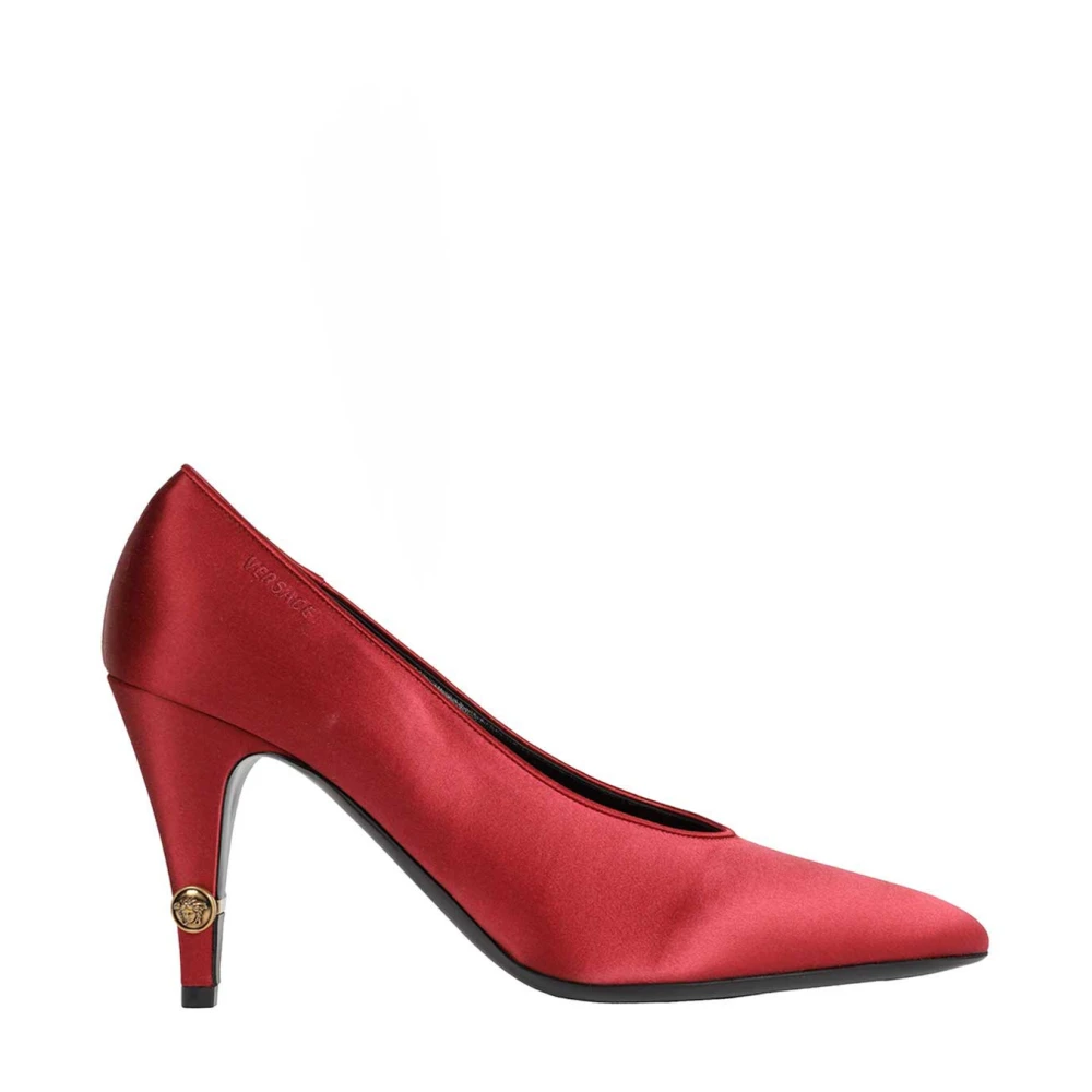 Versace Gianni Satin Pump - Female - Pumps - Red - 3 Uk - Shoes