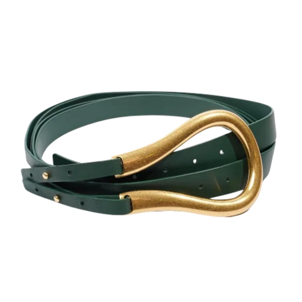 Bottega Veneta Vintage Pre-owned Leather belts Green Dames