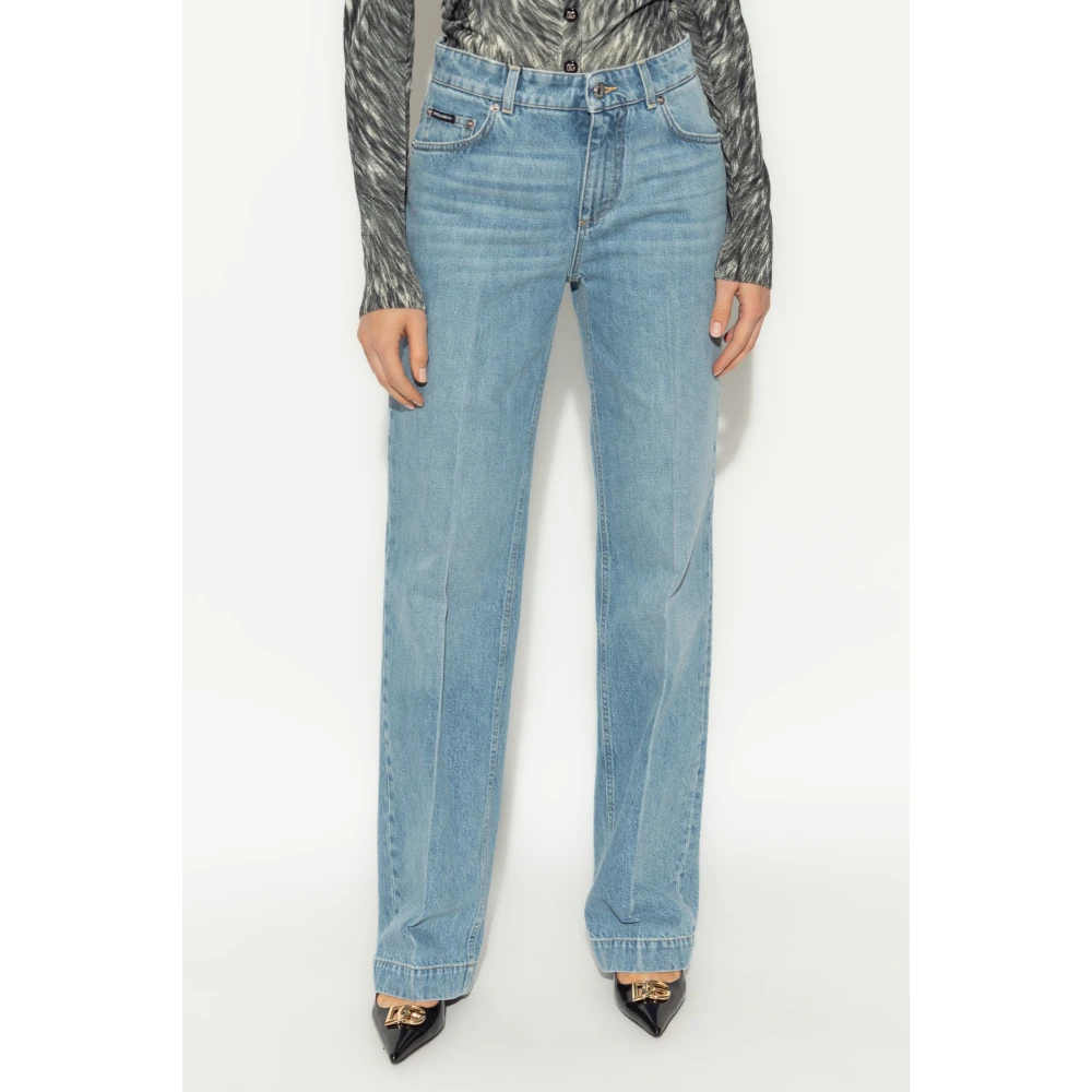 Dolce & Gabbana Jeans met rechte pijpen Blue Dames
