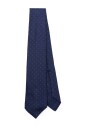 cravate-en-soie-bleue-avec-motif-diamant