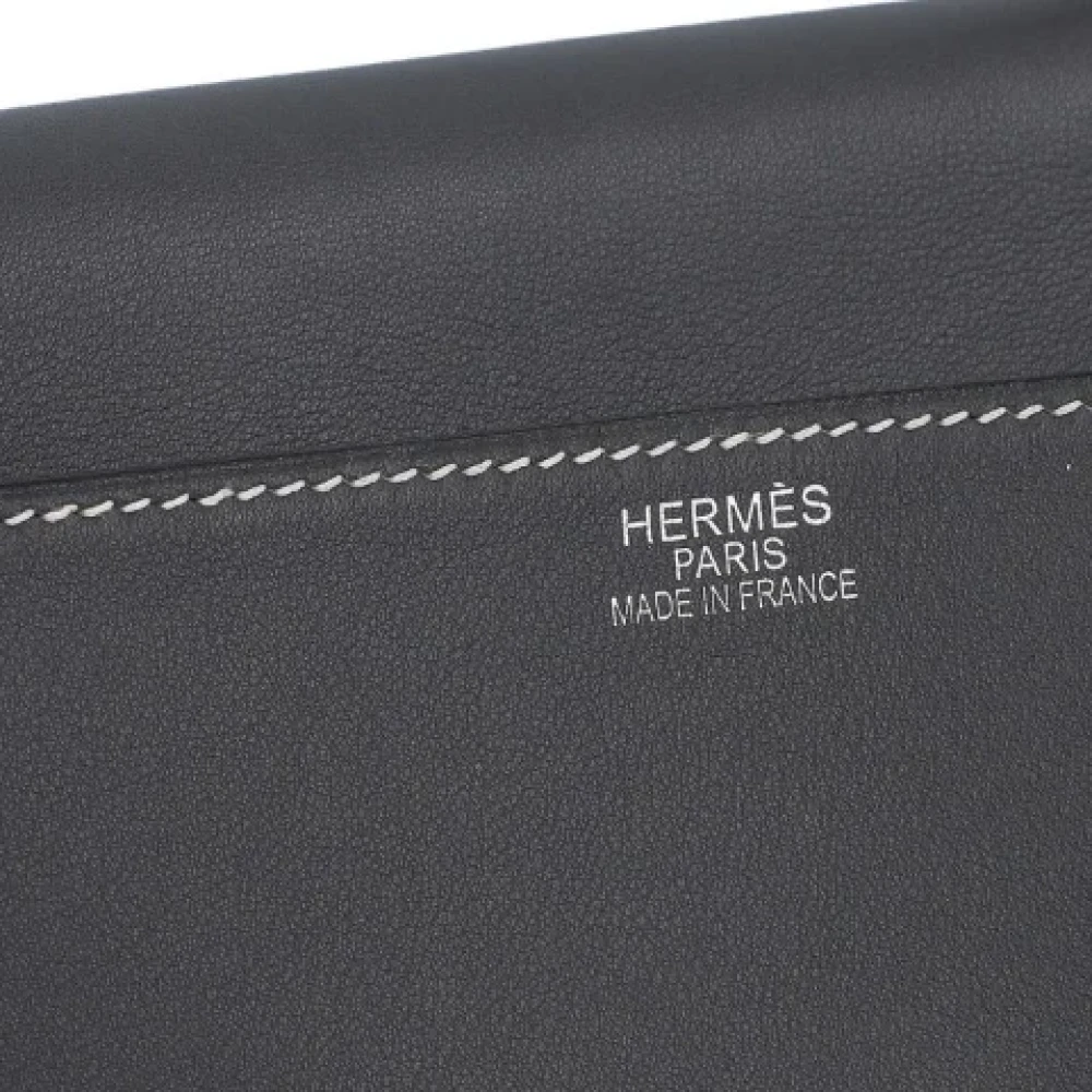 Hermès Vintage Pre-owned Leather handbags Black Dames