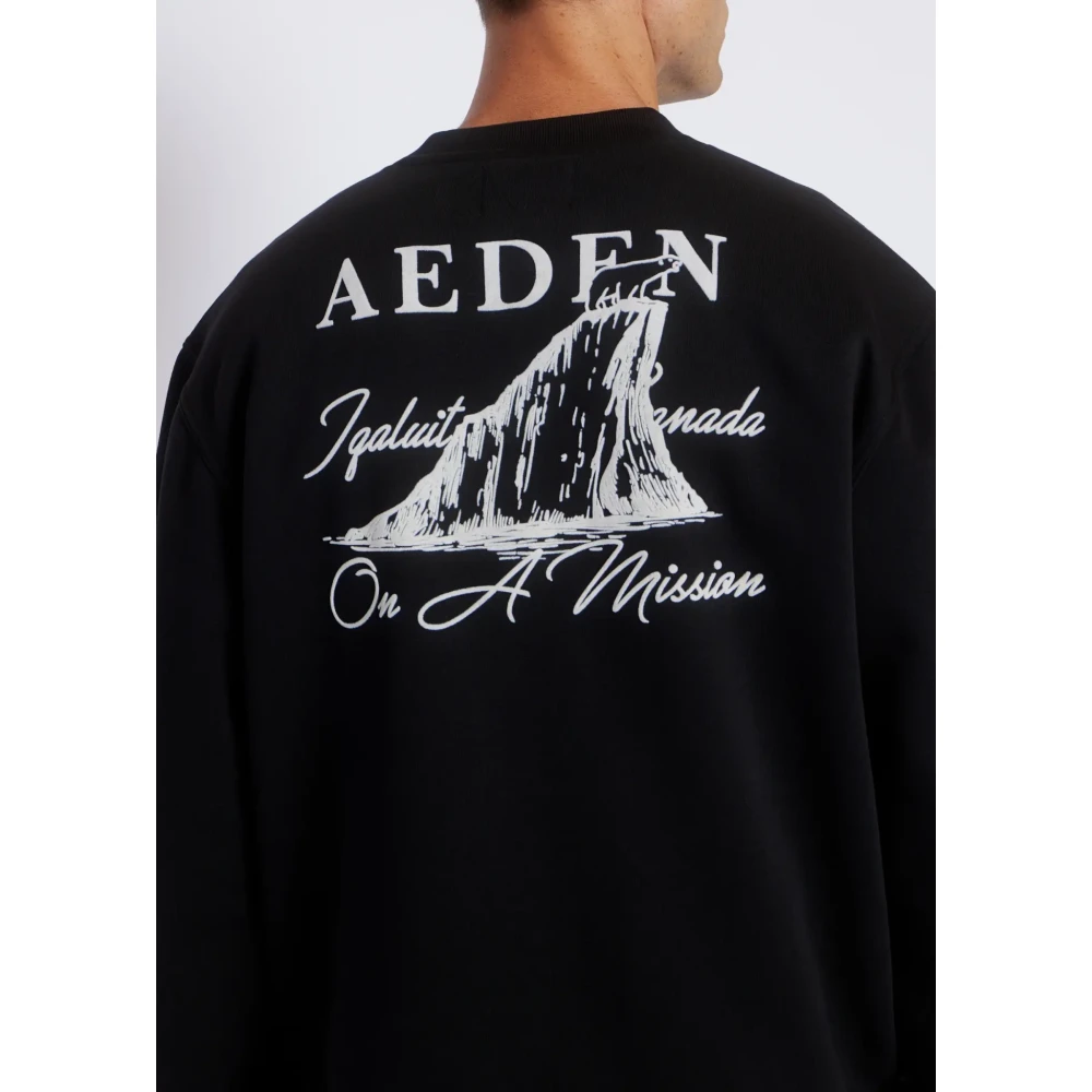 Aeden Zwarte Trui voor Kodiak Stijl Black Heren