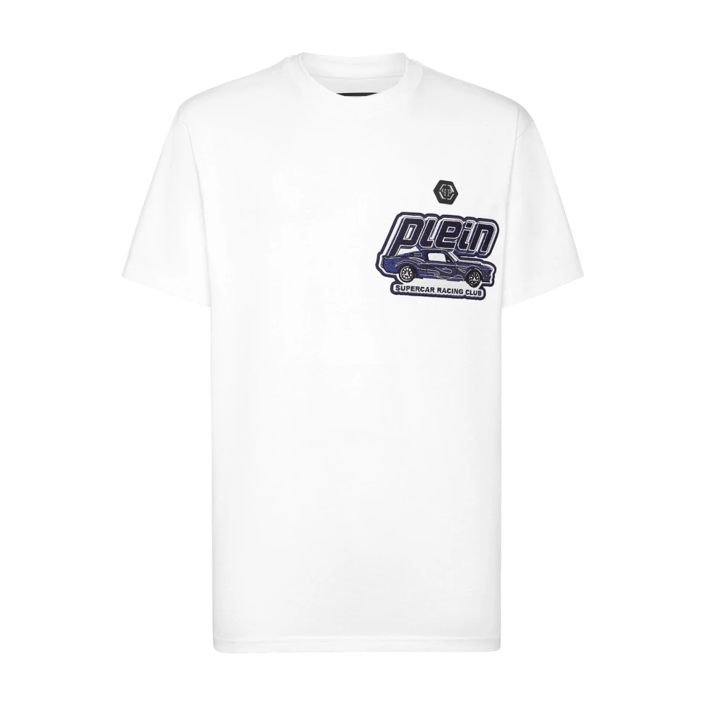 Philipp Plein Casual Katoenen T-Shirt in Zwart White Heren