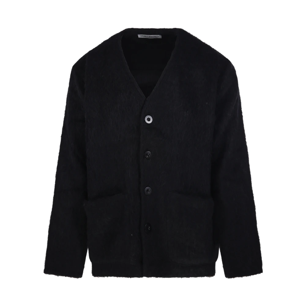 Our Legacy Mohair Cardigan - Male - Cardigans - Black - S - Knitwear