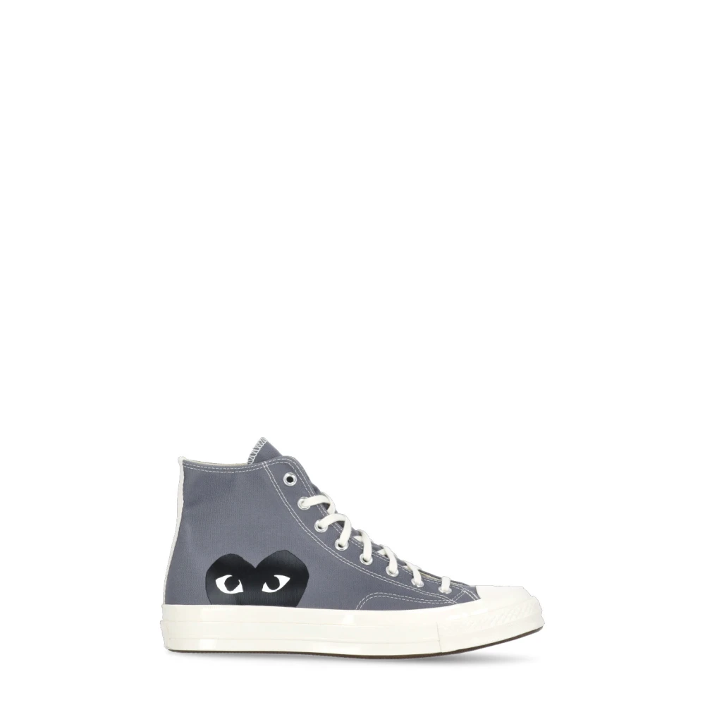 Comme des Garçons Play Canvas High Top Sneakers Grå Gray, Dam