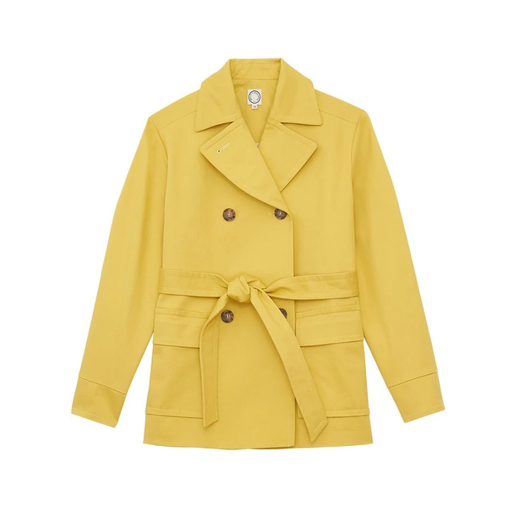 Ines De La Fressange Paris Coats Yellow Dames