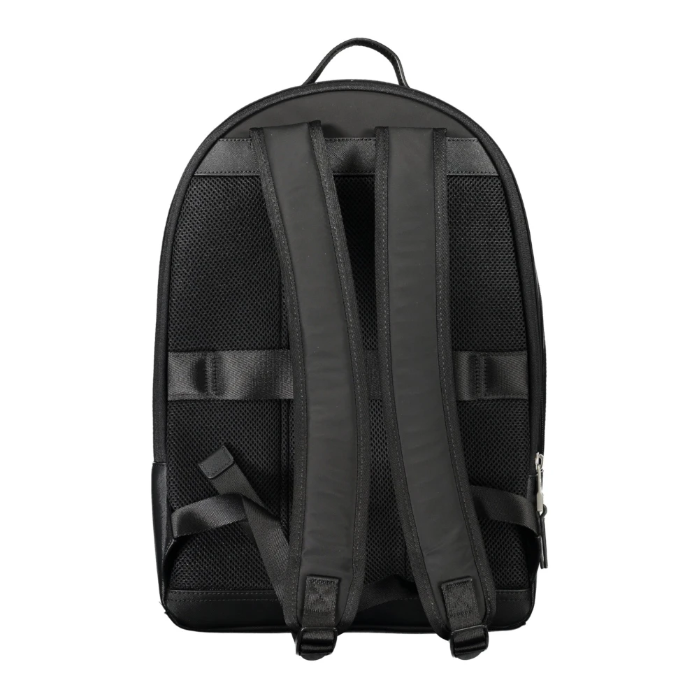 Tommy Hilfiger Zwarte herenrugzak met laptopvak Black Heren