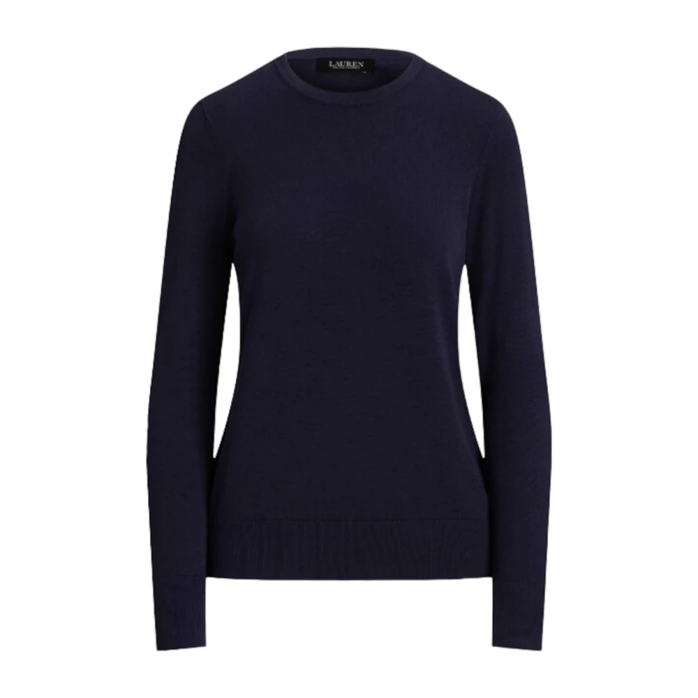 Ralph Lauren Women's Blue Round-Neck Knitwear, S, Round-Neck Knitwear