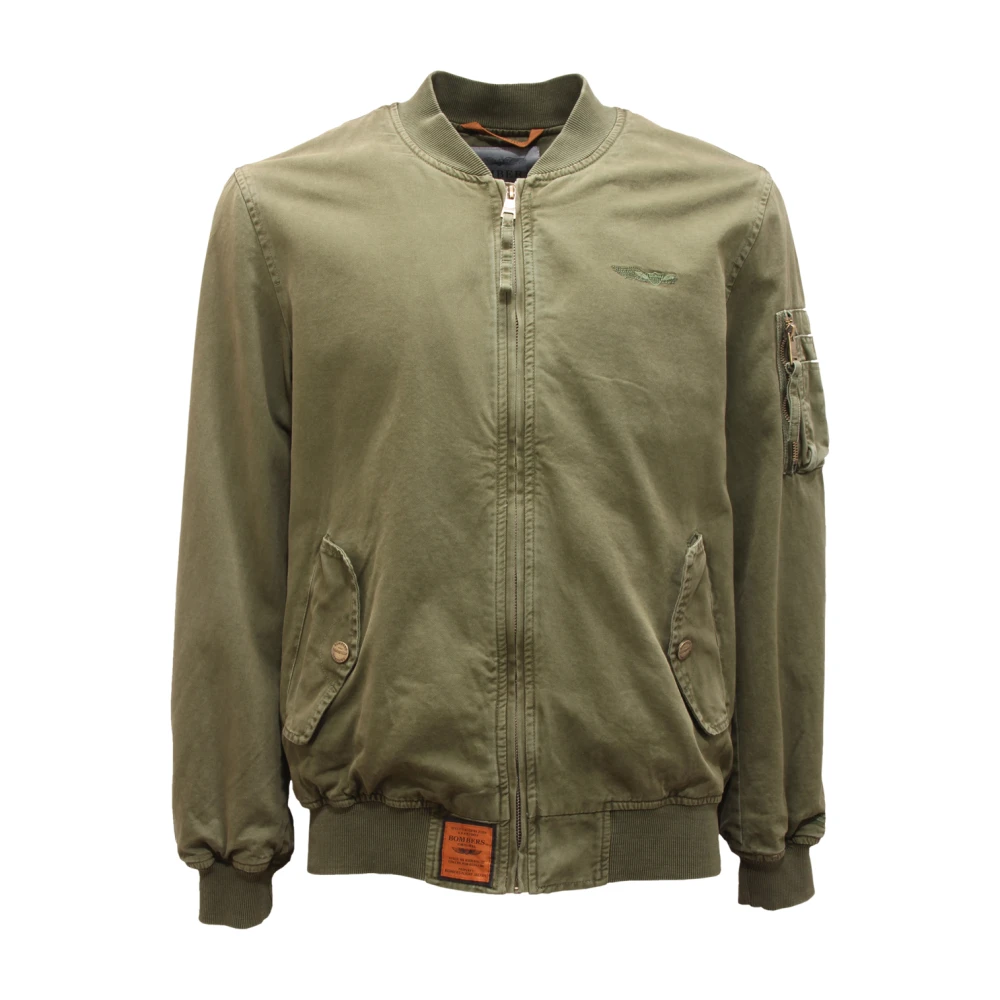 Bombers Original Men's Green Bomber Jackets, L, Mac Jacket