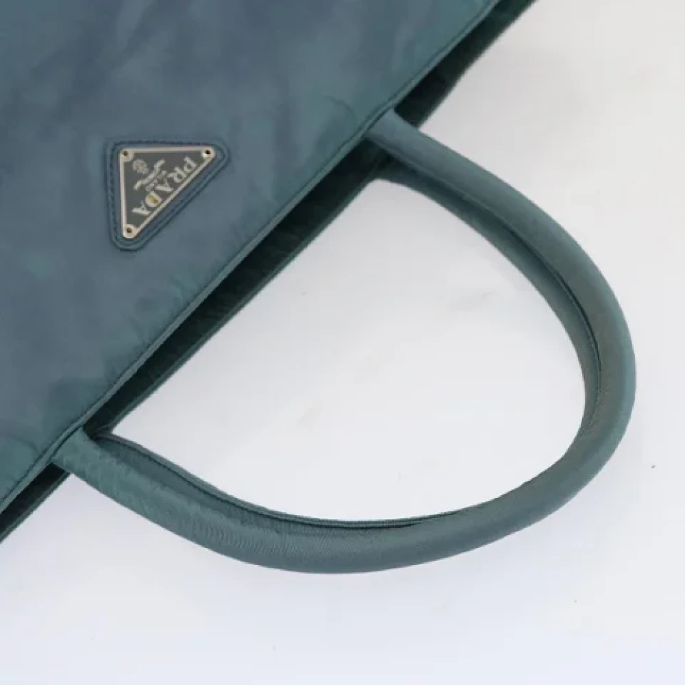 Prada Vintage Pre-owned Nylon totes Blue Dames