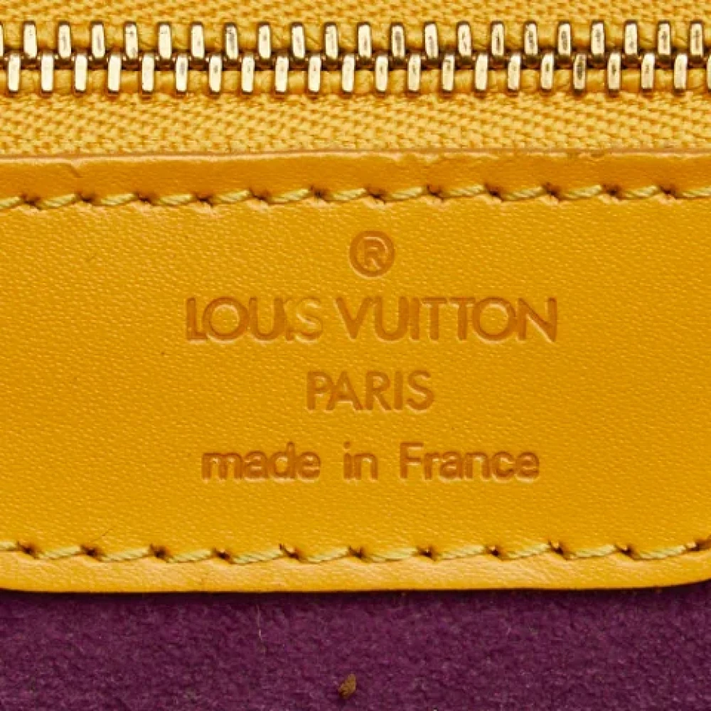 Louis Vuitton Vintage Pre-owned Leather louis-vuitton-bags Yellow Dames