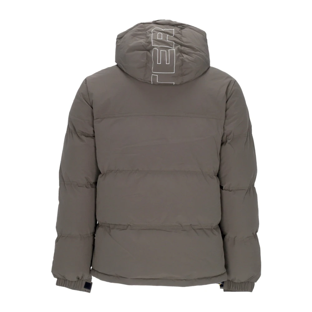 Iuter Leger Puffer Donsjas met Verstelbare Capuchon Green Heren