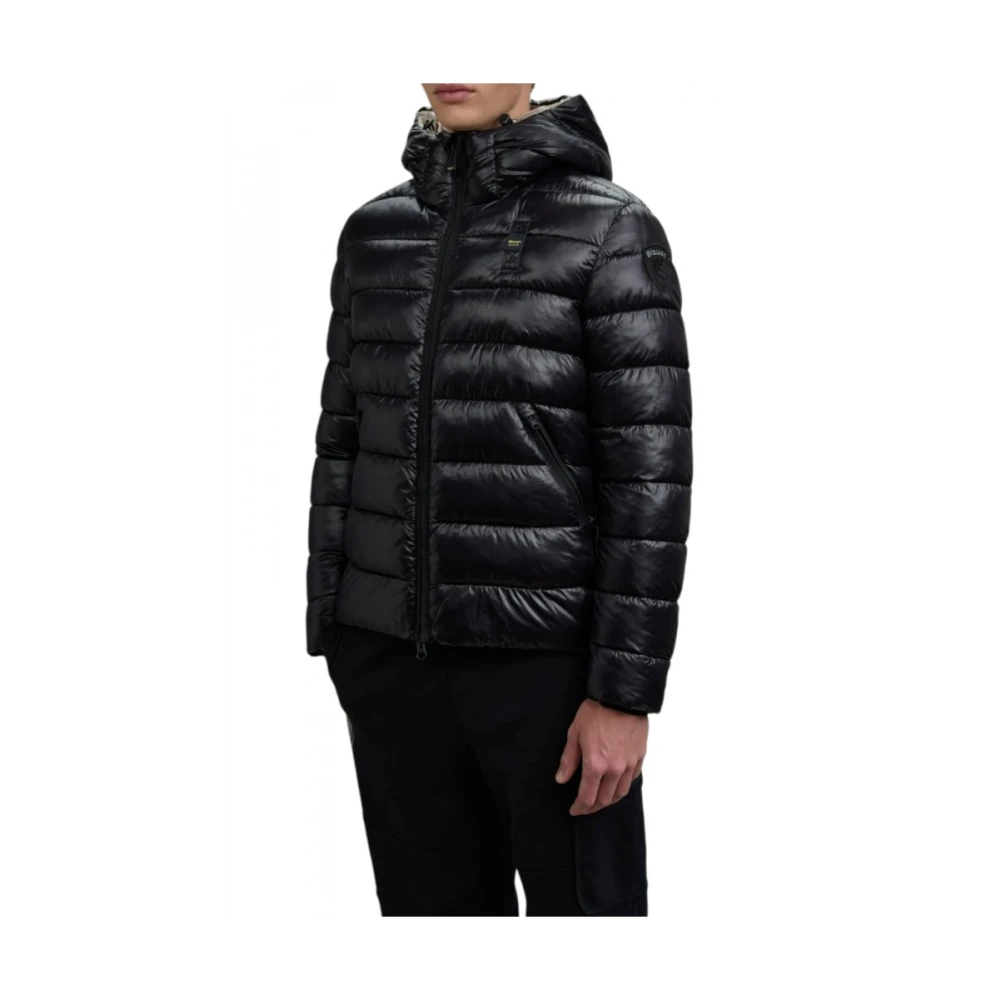 Blauer Herren Schwarz Steppjacke Adams, Gr. M - Image 8
