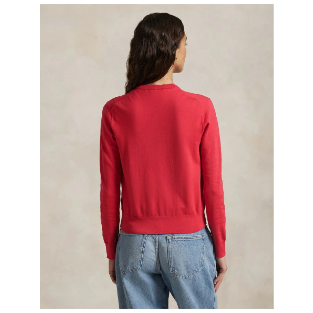 Polo Ralph Lauren Pima Katoenmix Vest Red Dames