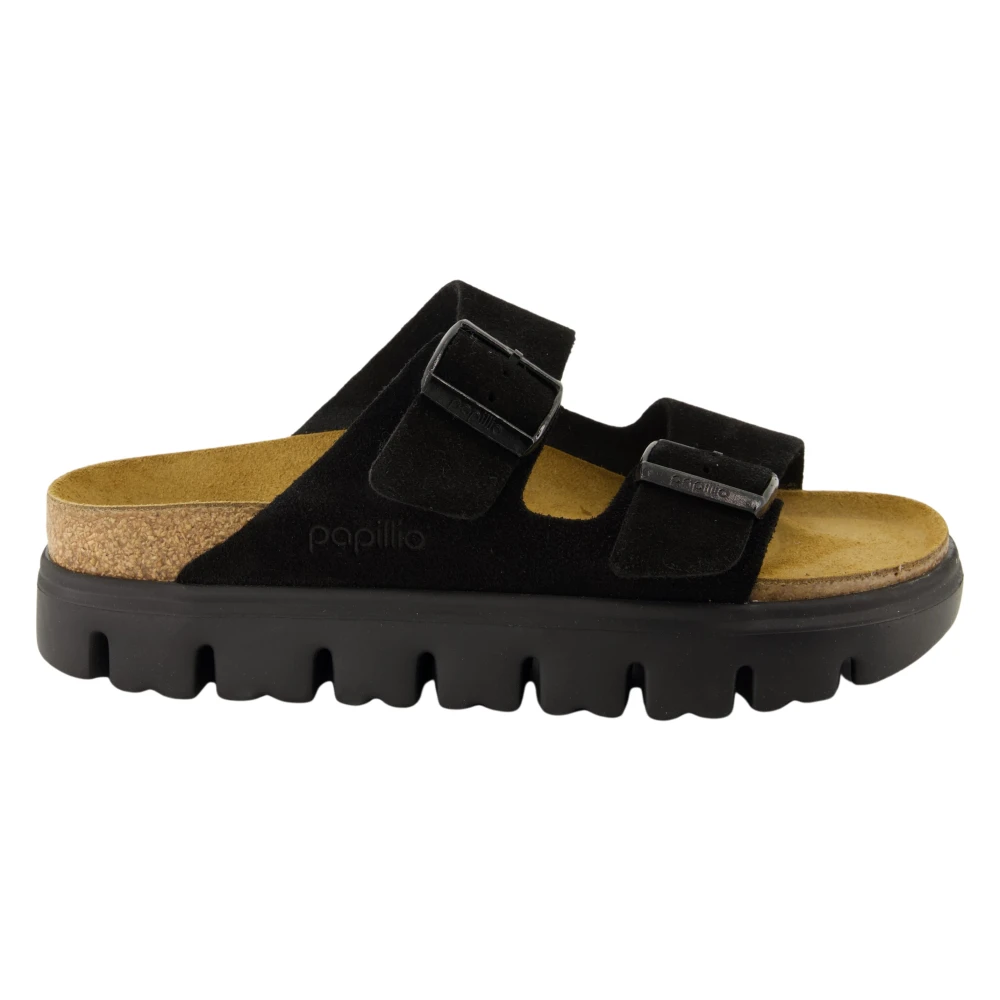 Birkenstock Plattform Arizona Sandaler i Svart Black, Dam