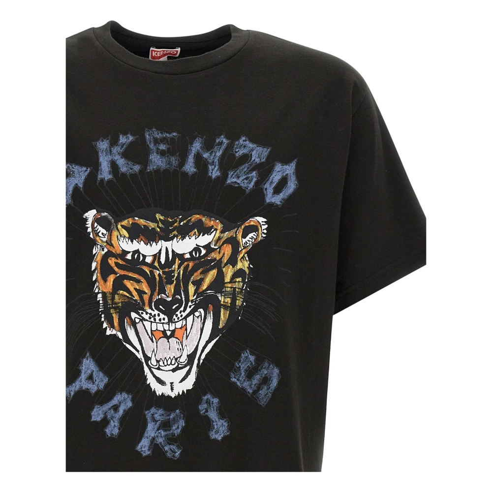 Kenzo Paris T-shirts en Polos Zwart Black Heren