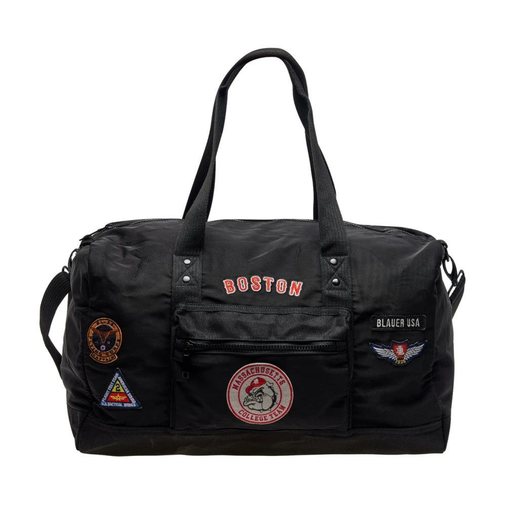 Blauer Women's Black Duffle Gym Travel Bag - Weekend Bags - One Size - Bags