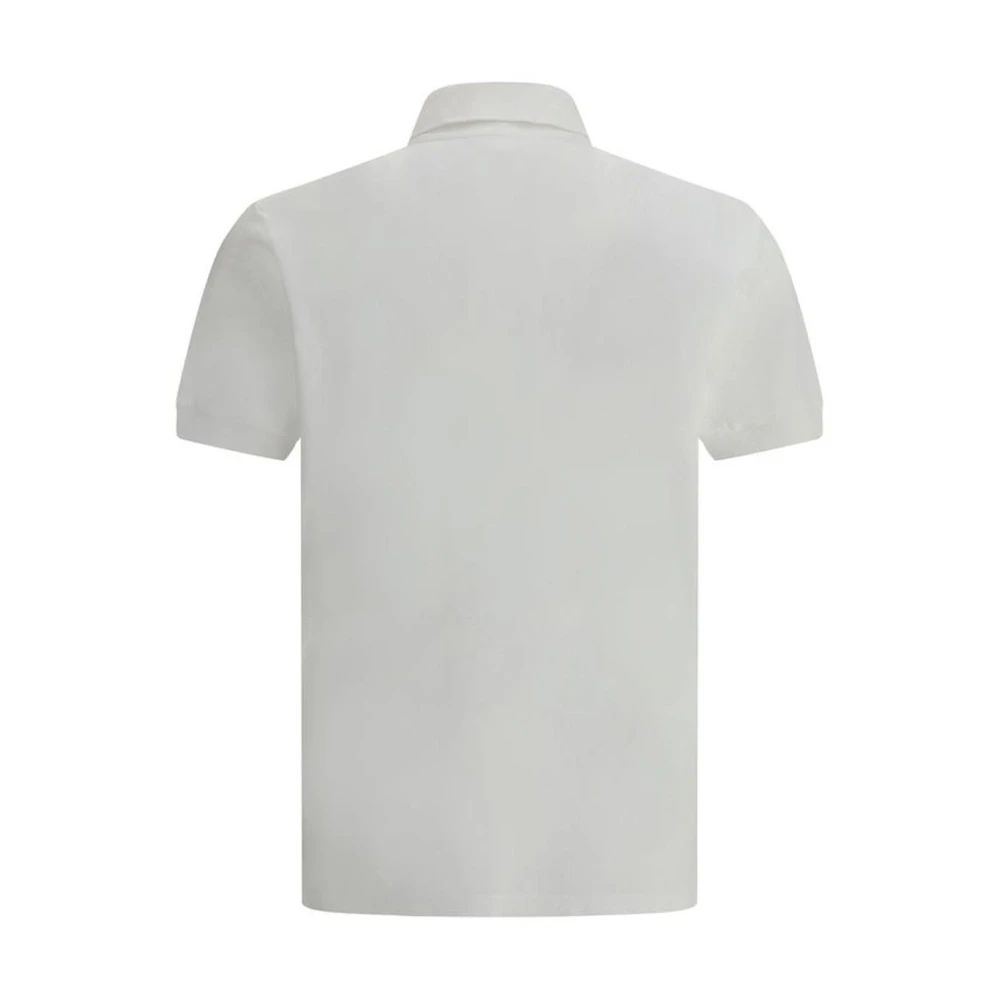 Dsquared2 Klassieke Katoenen Polo met Monogram White Heren