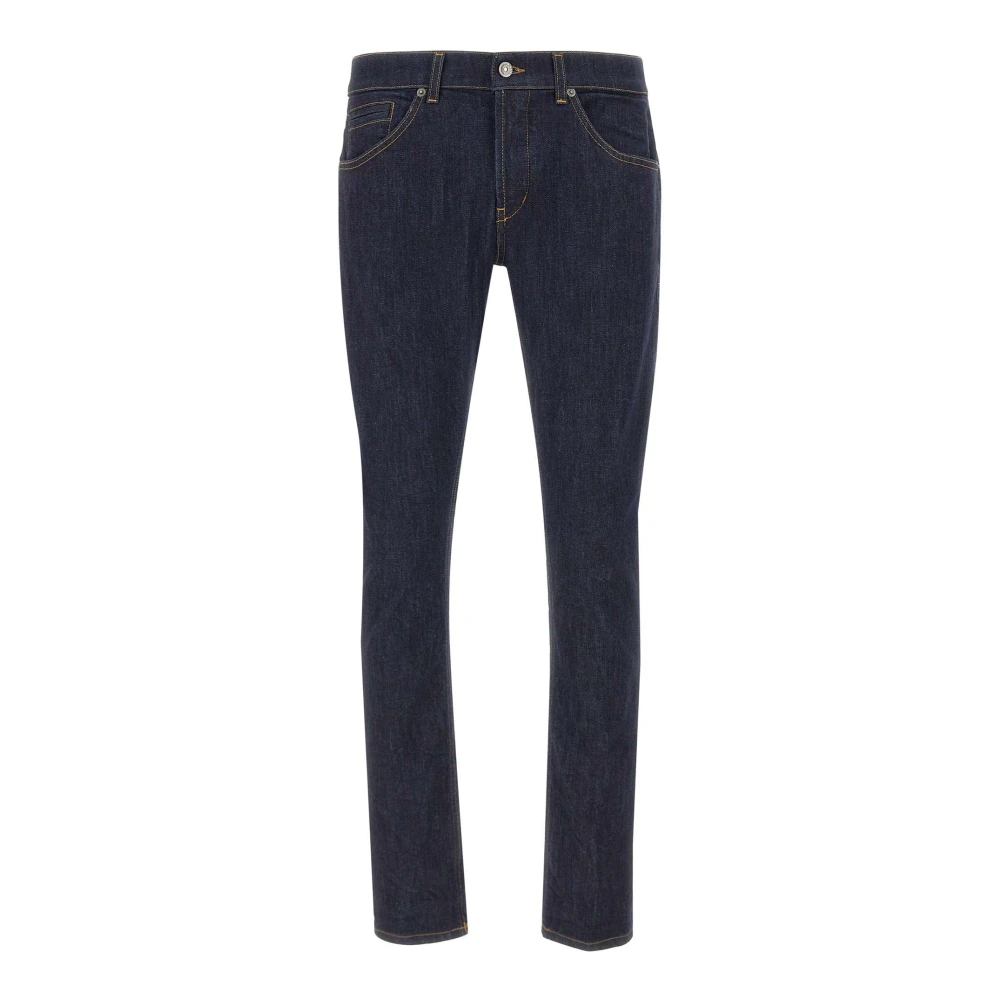 Dondup Travis Blauwe Katoenen en Kasjmier Jeans Blue Heren