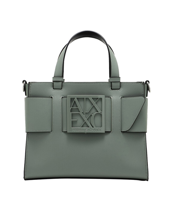 groene-synthetisch-leren-handtas-met-gouden-details