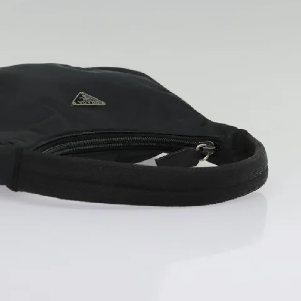 Prada Vintage Pre-owned Nylon handbags Black Dames