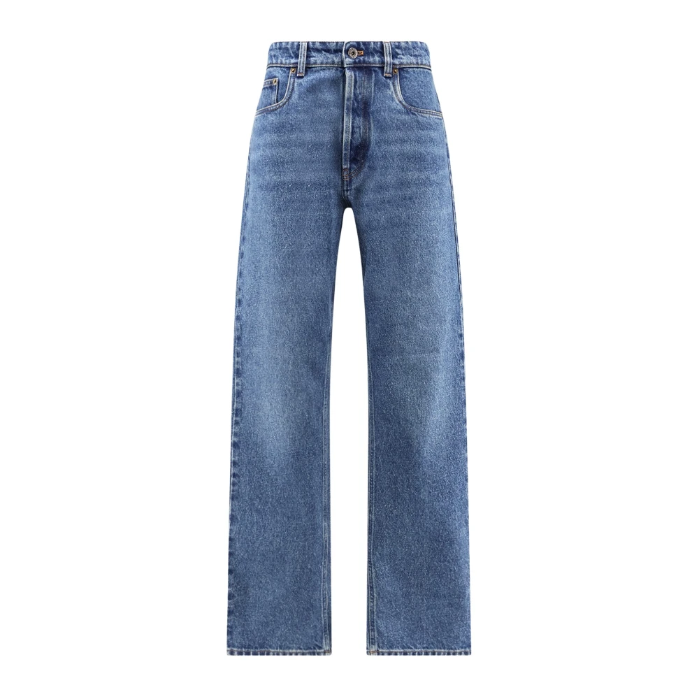Miu Miu , Straight Fit Jeans, Female, Blue, W27, Five-Pocket Denim Jeans