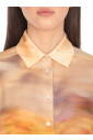 chemise-orange-en-viscose-avec-col