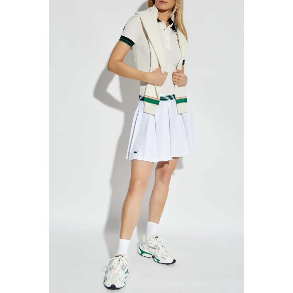 Lacoste Polo met logo Beige Dames