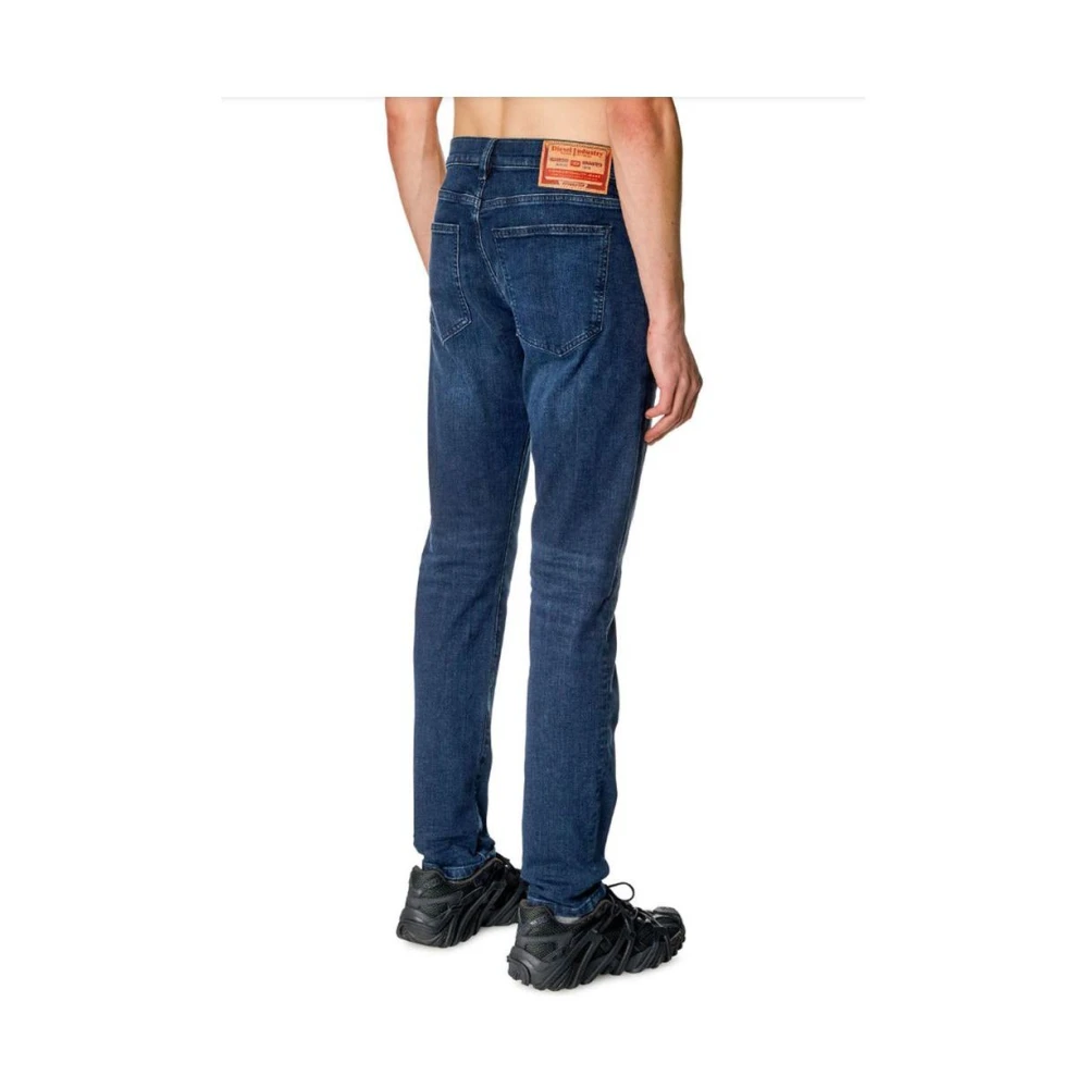 Diesel Slim-Fit Donkerblauwe Katoenen Jeans Blue Heren
