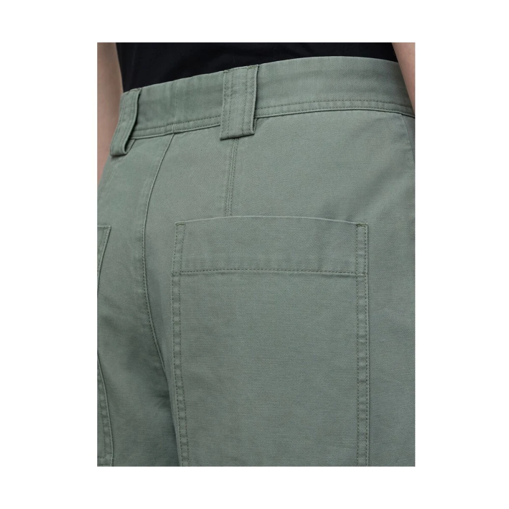 closed Jade Groene Drukknopen Manchetten Broek Green Dames