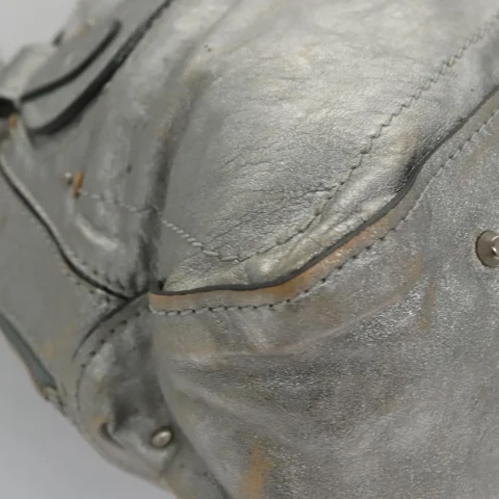 Chloé Pre-owned Leather handbags Gray Dames